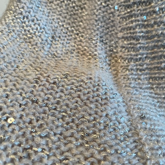 Grey sequin sparkly cardigan - Picture 2 of 3